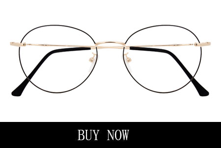 Oval Eyeglasses For Women Black And Gold Frame