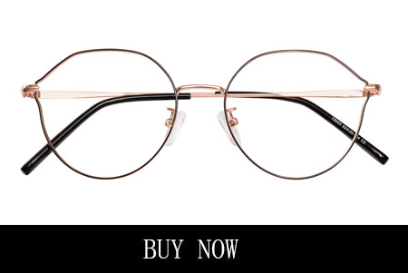 Horn-Rimmed Eyeglasses For Women Black And Gold Frame