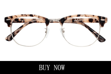 Men's Wire Rim Opal Tortoise Eyeglasses with Nose Pads