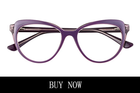Purple Cat Eye Glasses Vintage Oversize