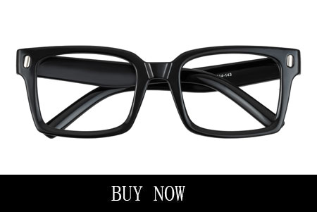 Men's Oversized Black Frame Glasses