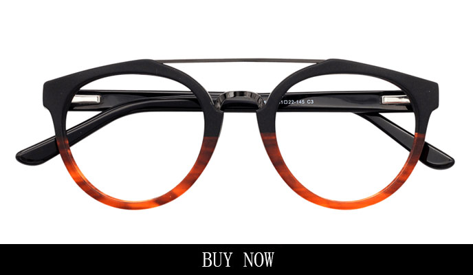 Two tone cheap plastic eyeglass frames