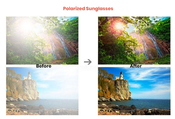 Tinted or store polarized sunglasses