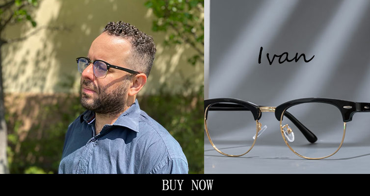 VLOOK Glasses - Black Aviator Style Prescription Glasses - Lois
