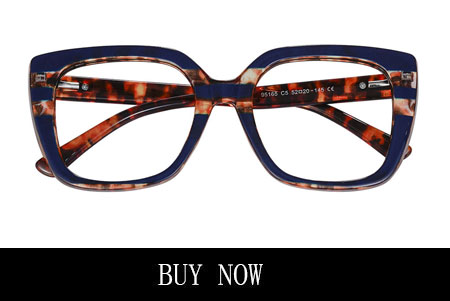 Blue Leopard Print Eyeglasses