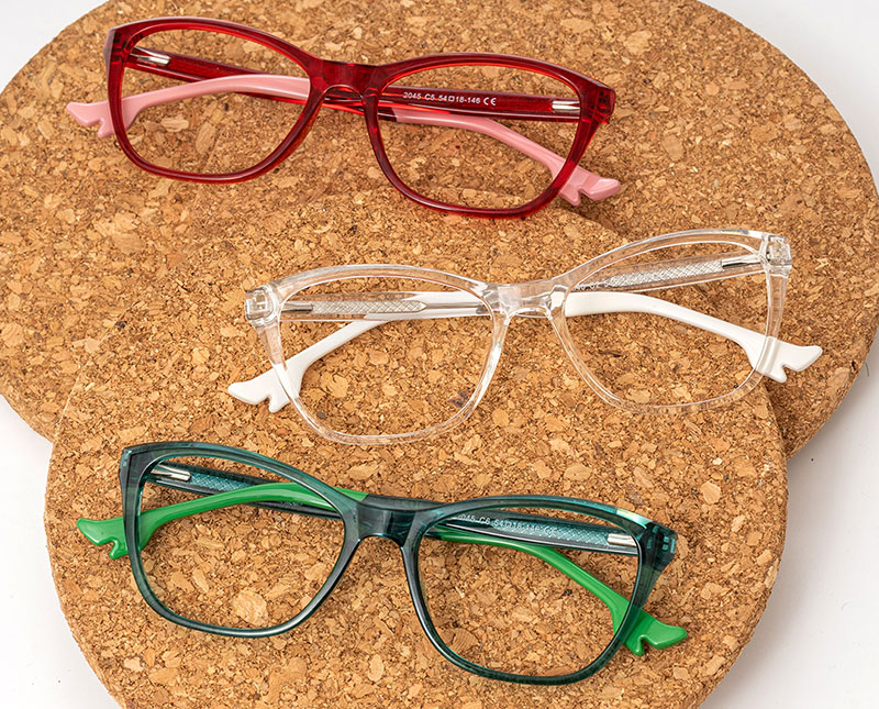 Light Colored Rectangle Glasses Frames