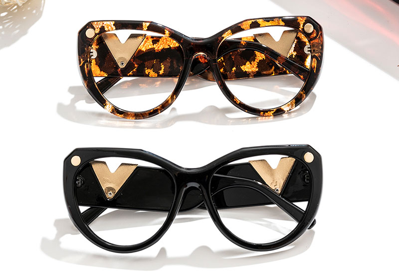 Geometric Cat Eye Glasses