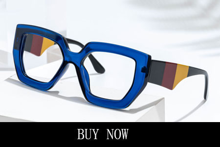 Funky Blue Geometric Glasses