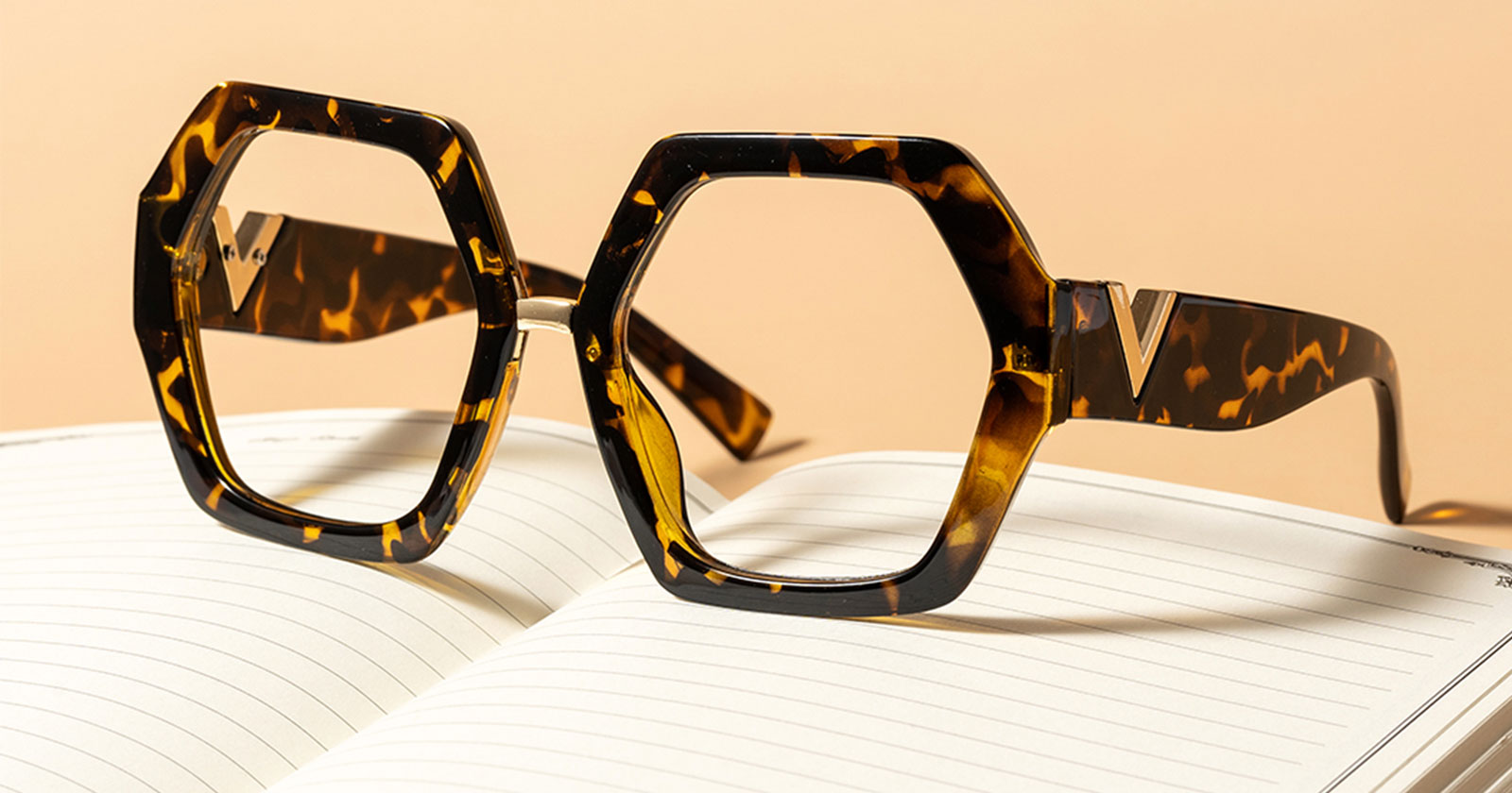 Thick Rimmed Geometric Glasses Frames
