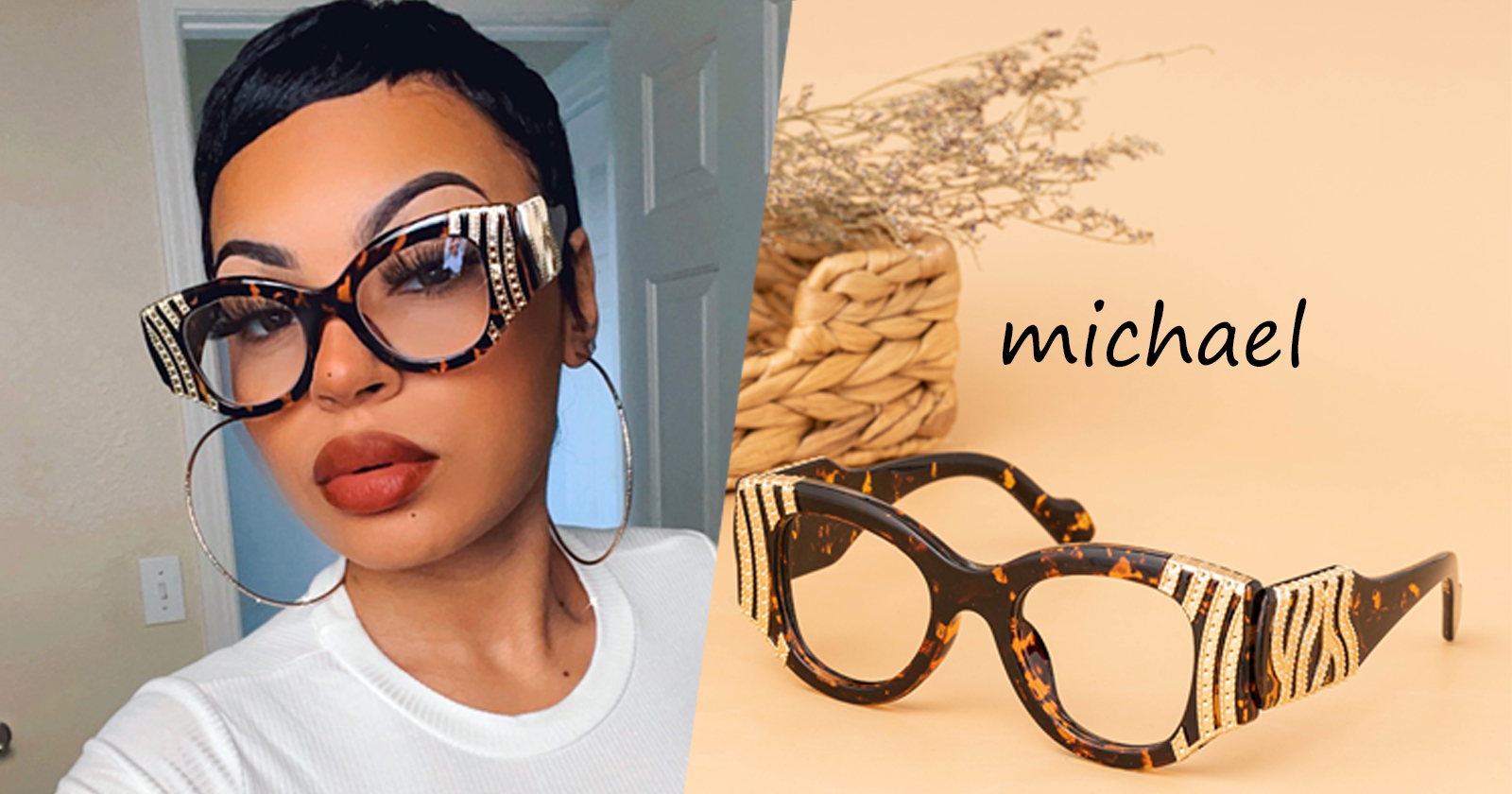 Prescription Eyeglasses For Women With Rhinestones